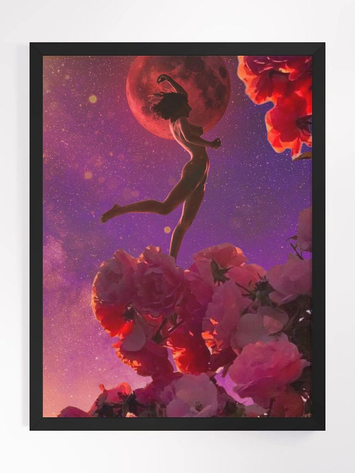Moon Runs Red Framed Print product image (2)