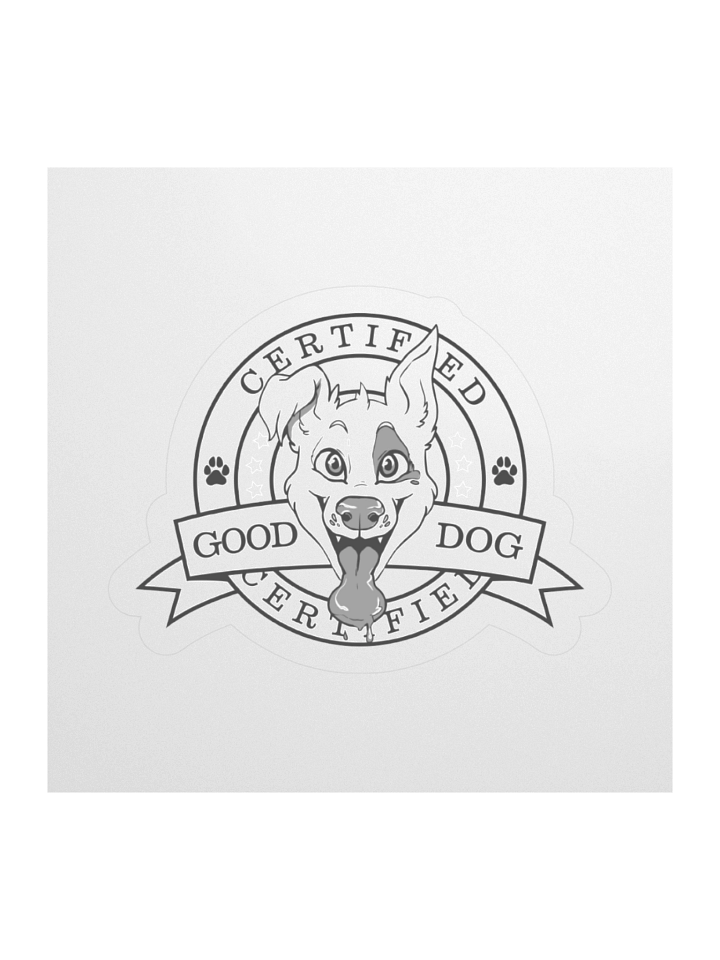 Certified good Dog sticker product image (2)