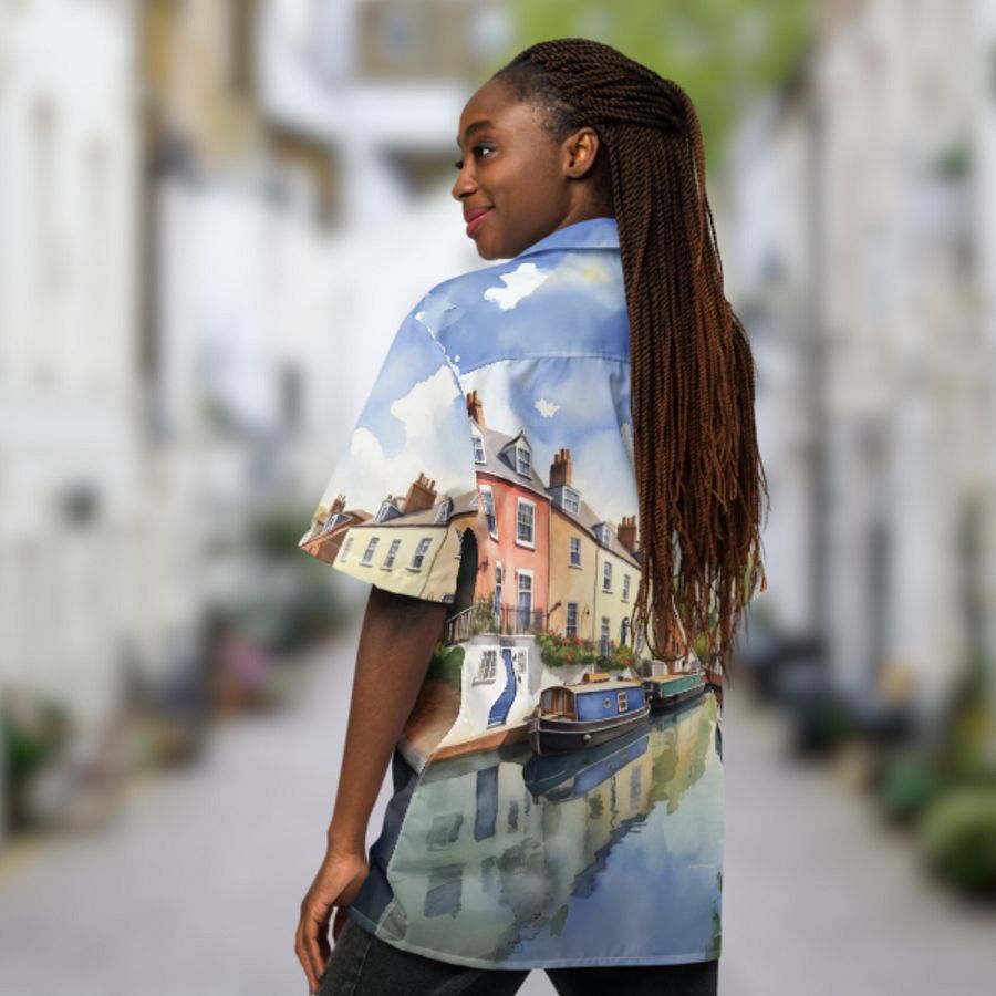 Little Italy - England - All Over Print - Watercolor - Hawaiian Shirt product image (7)