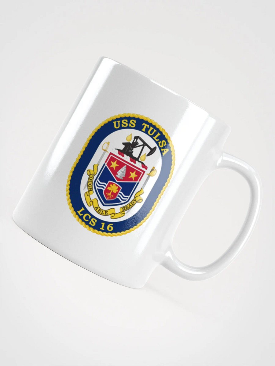 USS Tulsa LCS 16 White Coffee Cup product image (4)