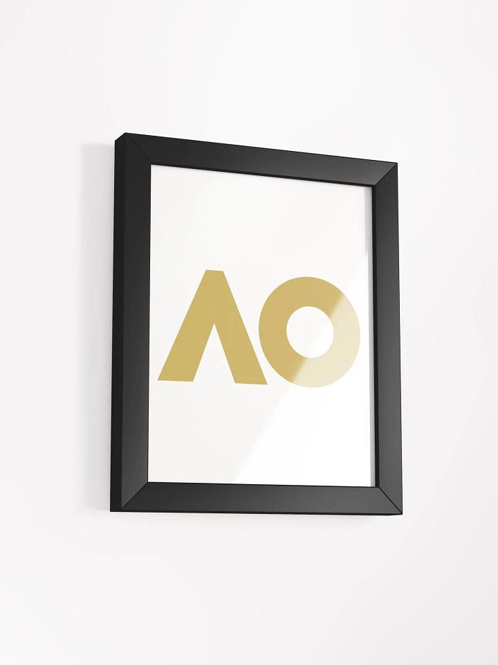 Golden AO Logo Framed Matte Poster product image (13)