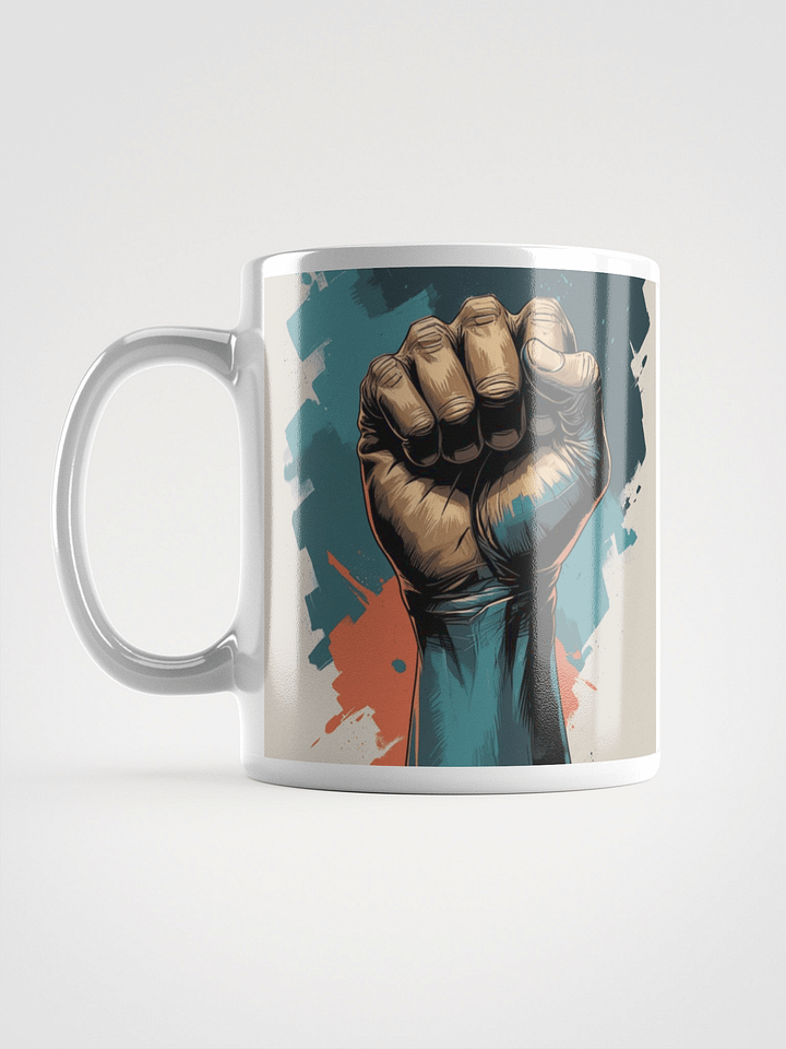 Empowerment Fist White Glossy Mug product image (3)
