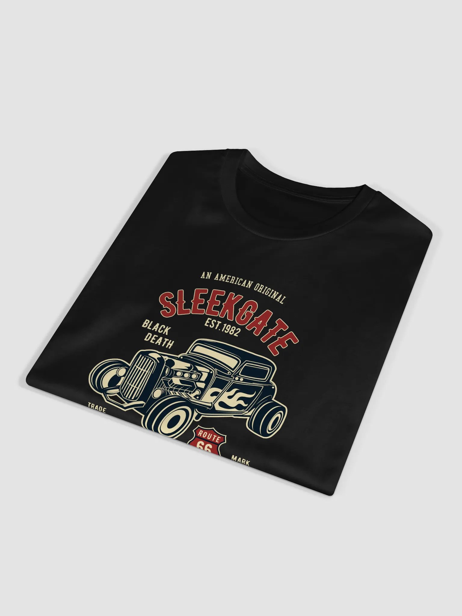 Vintage Car Flame Decal Unisex T-Shirt product image (7)