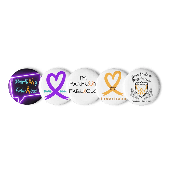 OFFICIAL Painfully Fabulous Pins (Set of 5) product image (1)
