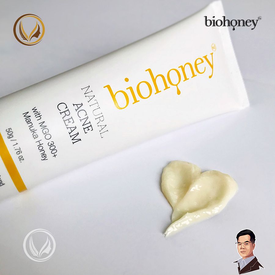 Kem trị mụn giảm thâm sẹo mật ong Manuka Biohoney Natural Acne Cream 50g product image (5)