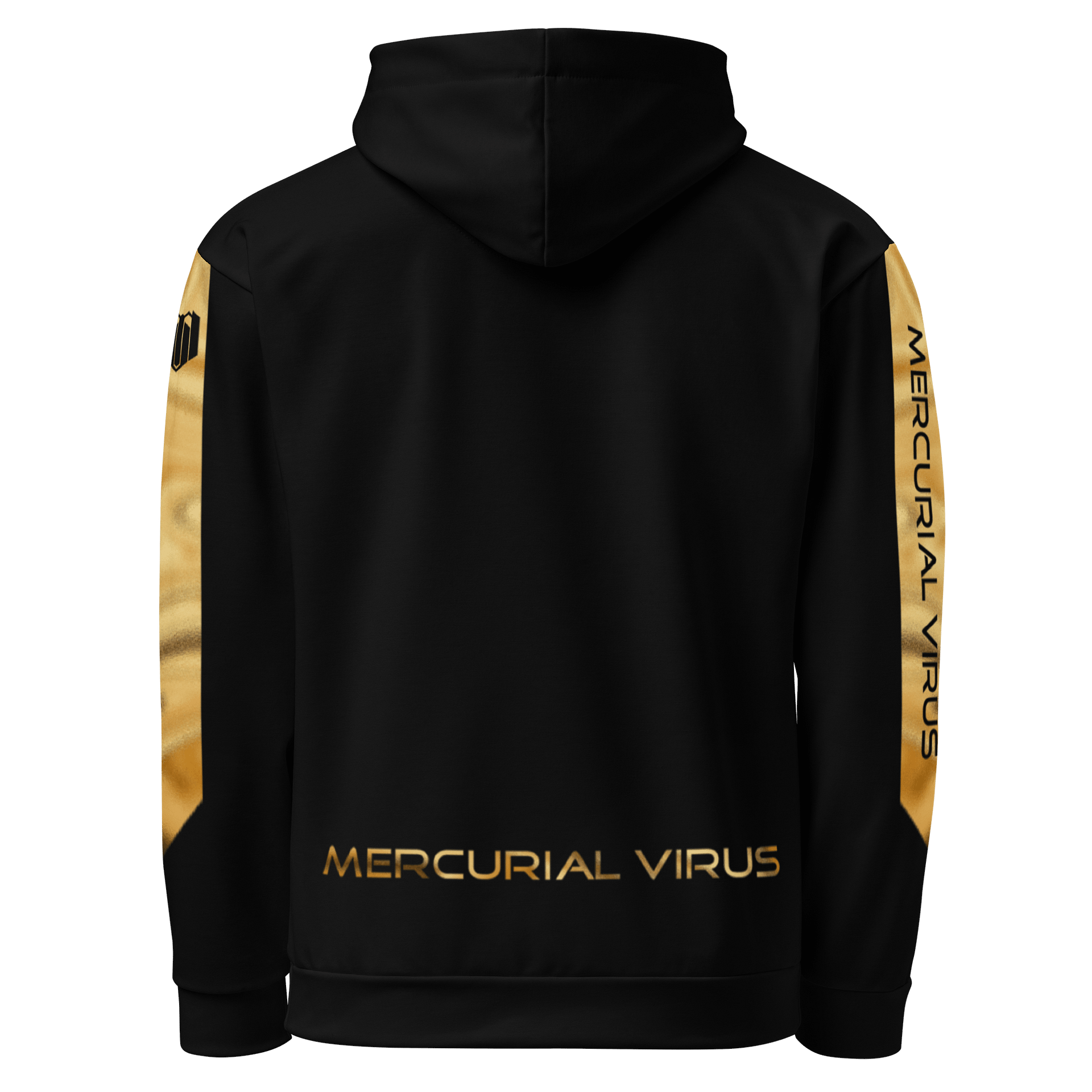Mercurial Virus Gold Shimmer Black Hoodie product image (3)