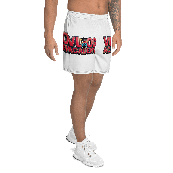 Vlog Academy All-Over Print Athletic Long Shorts product image (2)