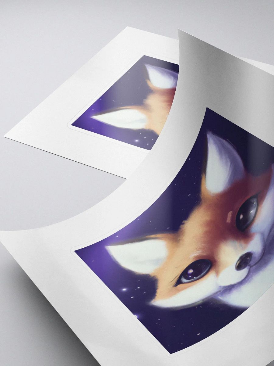 Cute Galactic Fox Sigma Sticker product image (4)