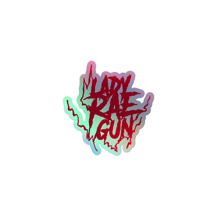 Lady Rae Gun Holographic Sticker product image (1)