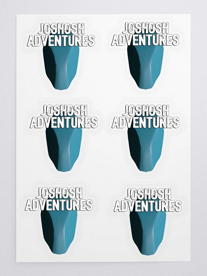 Joshosh Adventures Logo Sticker Sheet product image (1)