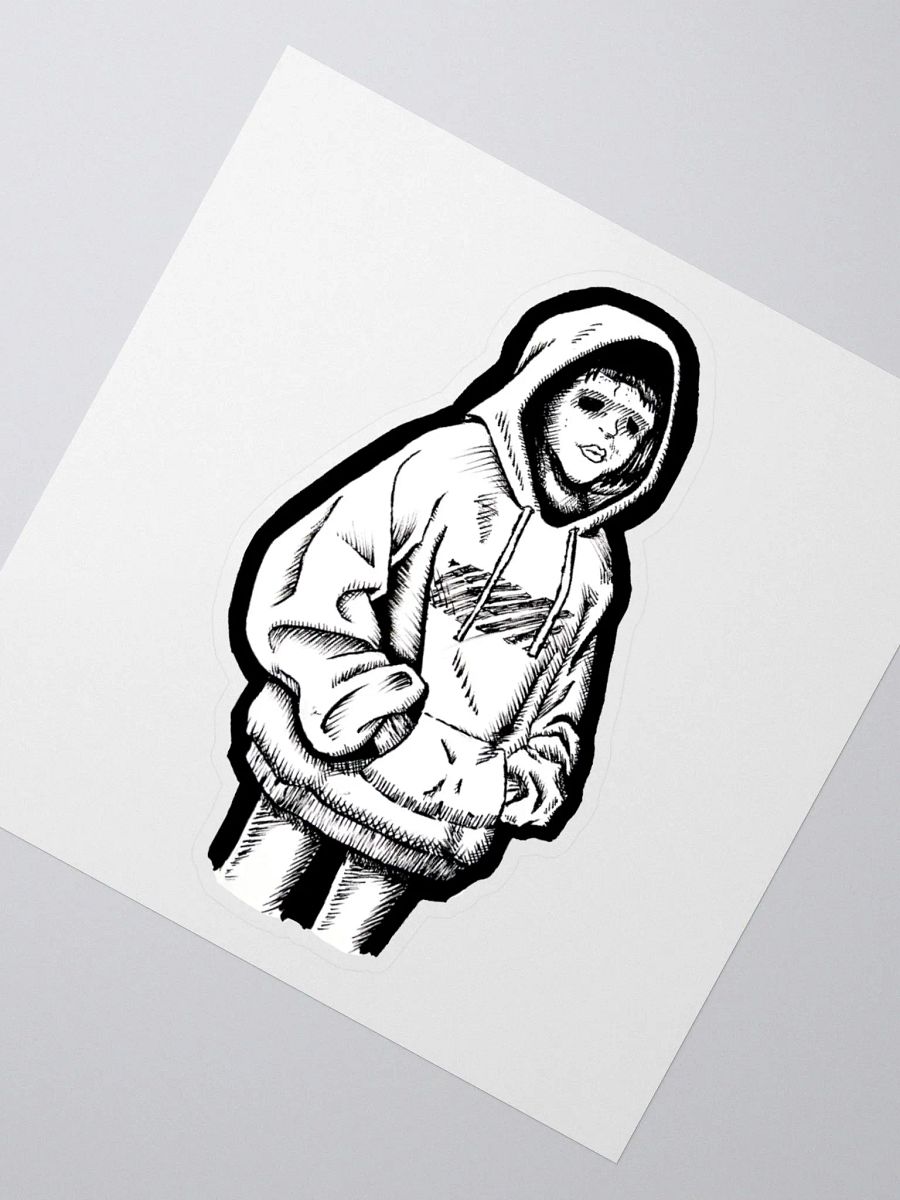 Hoodie Girl Sticker product image (2)