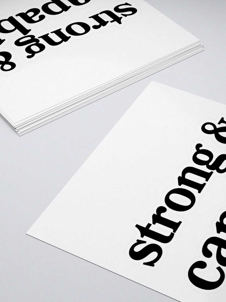 Strong & Capable Sticker product image (4)