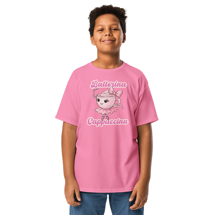 Ballerina Cappuccina – Watercolor Design Kids Tee product image (4)