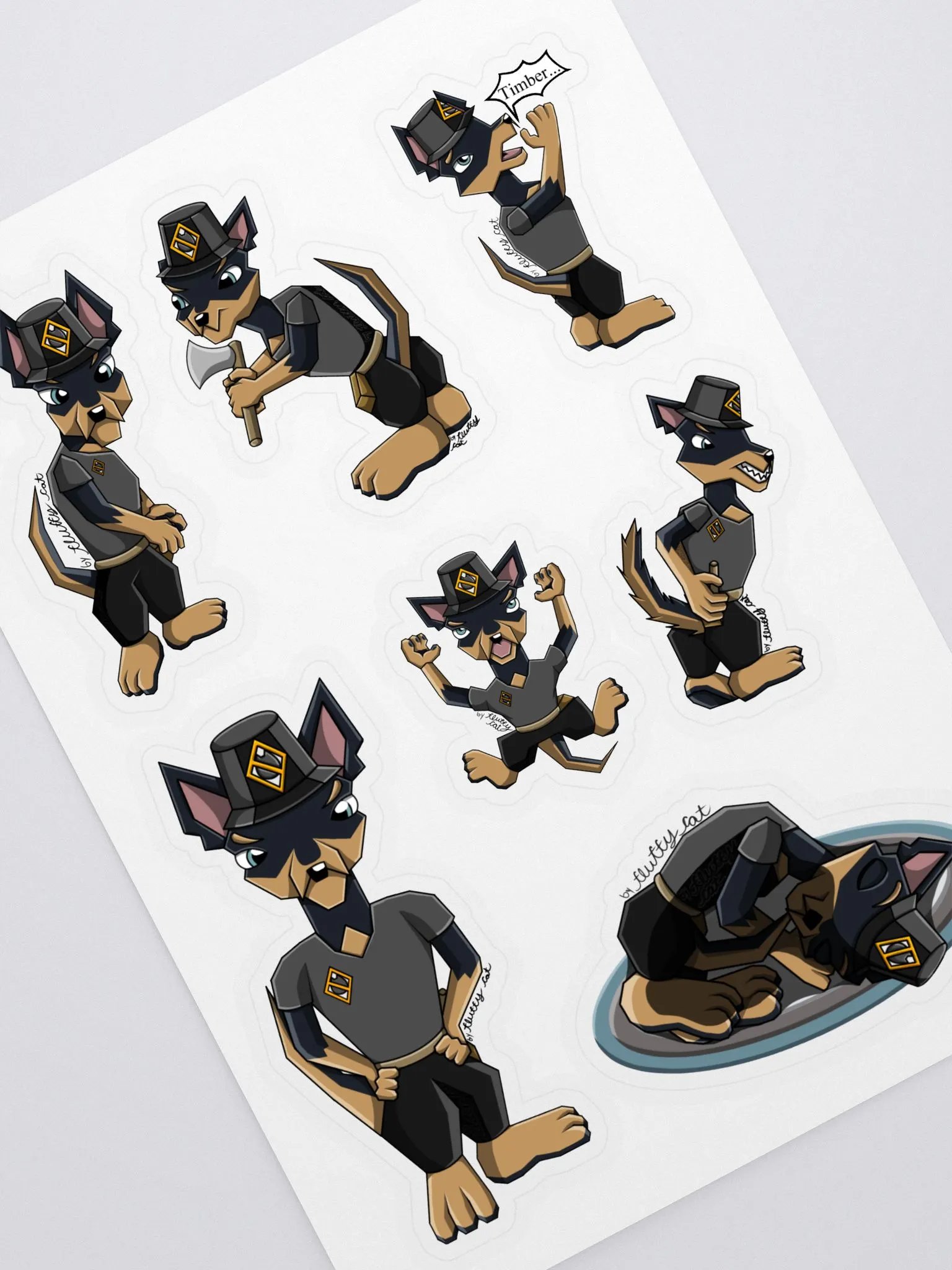 Geode the Dog Sticker Sheet product image (1)