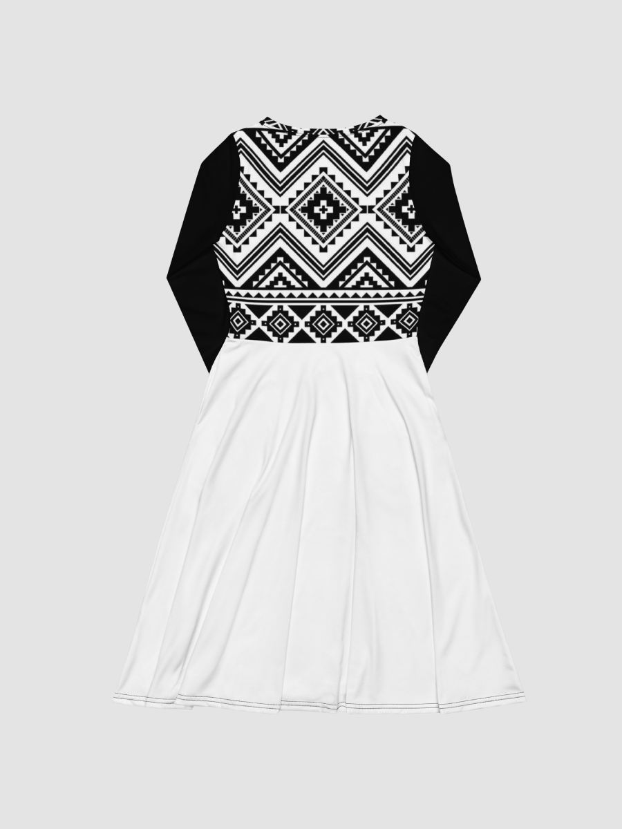 Tribal Print Long Sleeve Midi Dress product image (8)