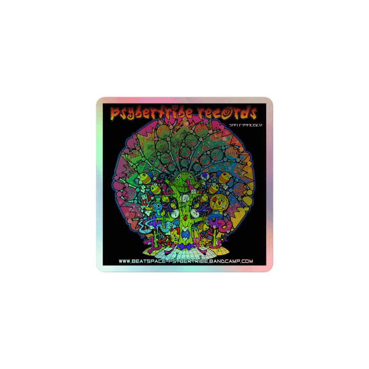 PsyberTribe Records Catalog Sticker product image (1)