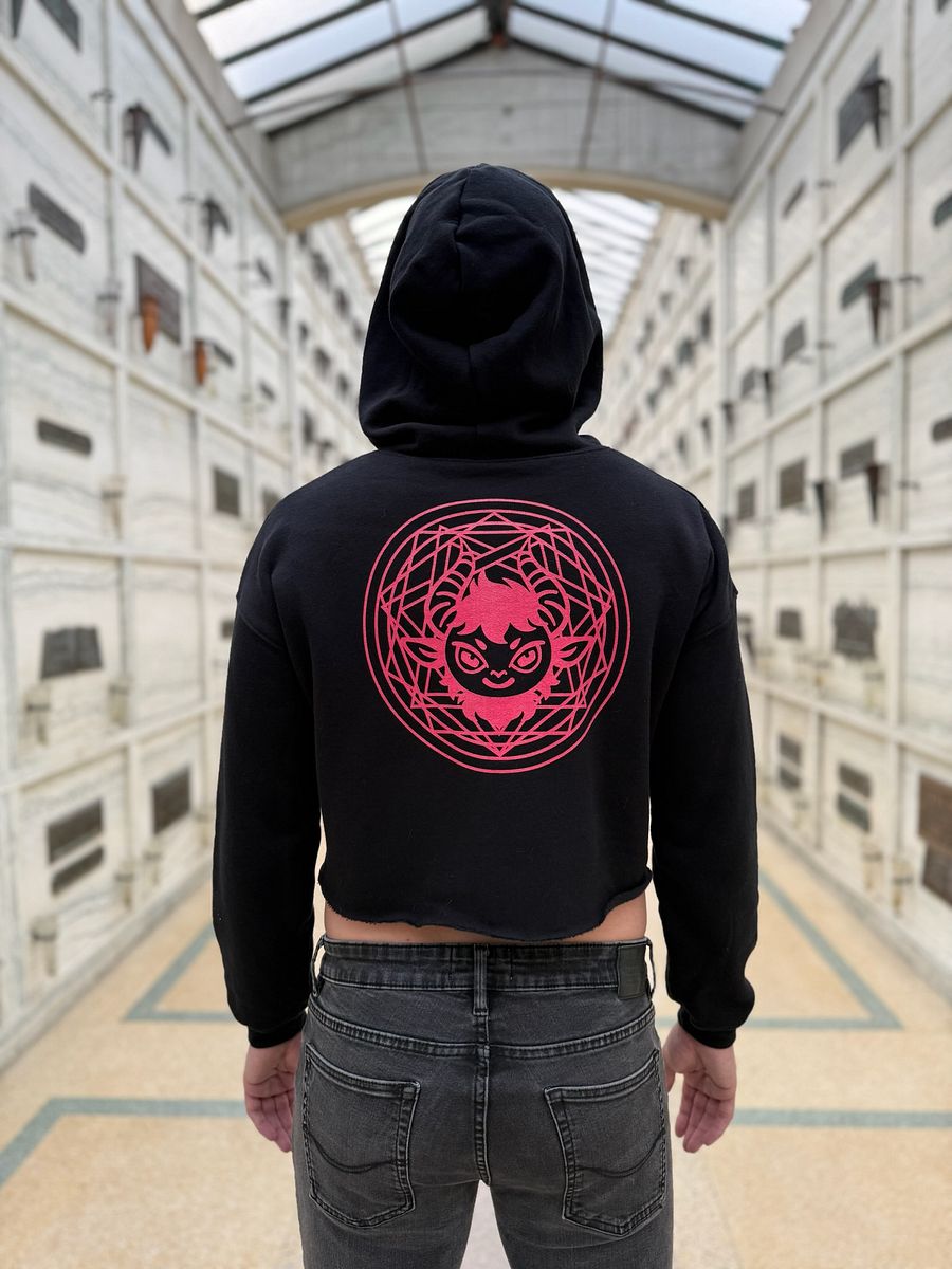 Occult Logo Crop Hoodie product image (1)