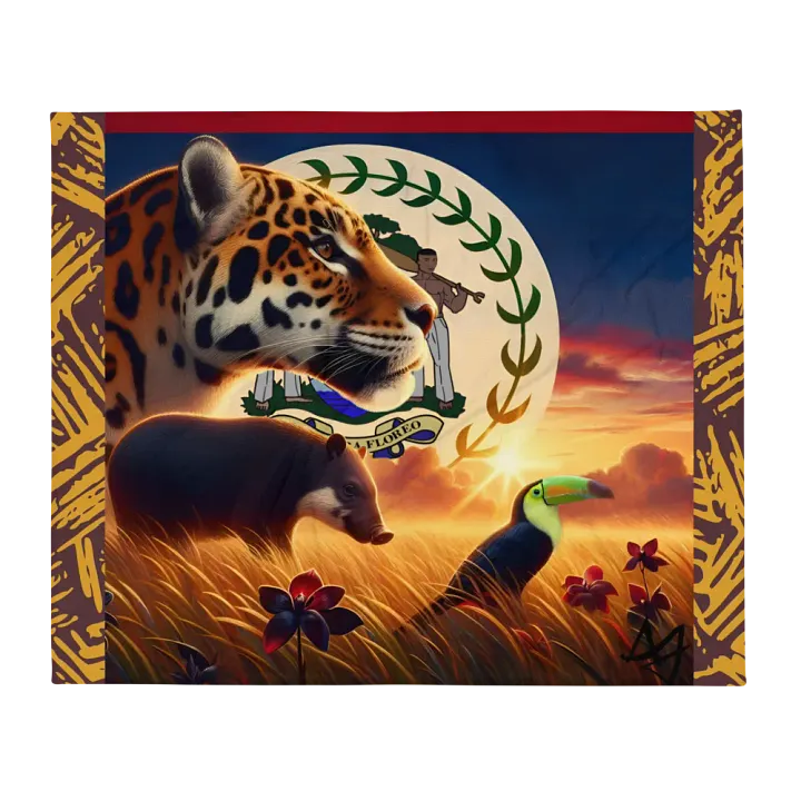 Beauty of Belize (Stoic Edition) Throw Blanket product image (1)