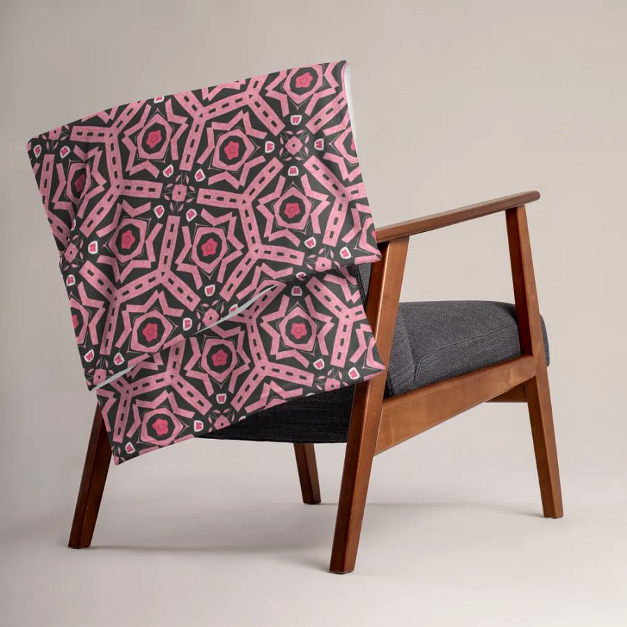 Black Red and Black Throw Blanket product image (6)