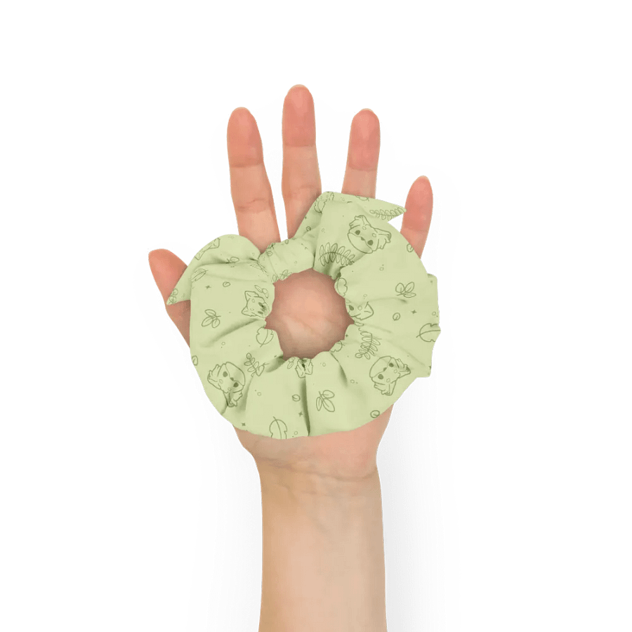 Green recycled scrunchie | Woodland frens product image (7)