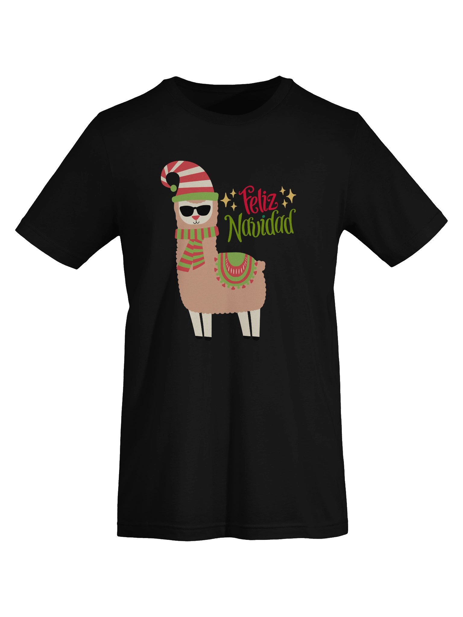 Festive Llama Santa T-Shirt product image (59)