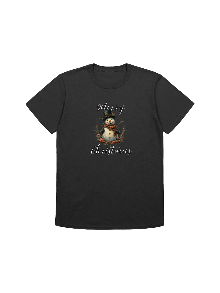 Merry Christmas Vintage Snowman Unisex T-Shirt product image (3)