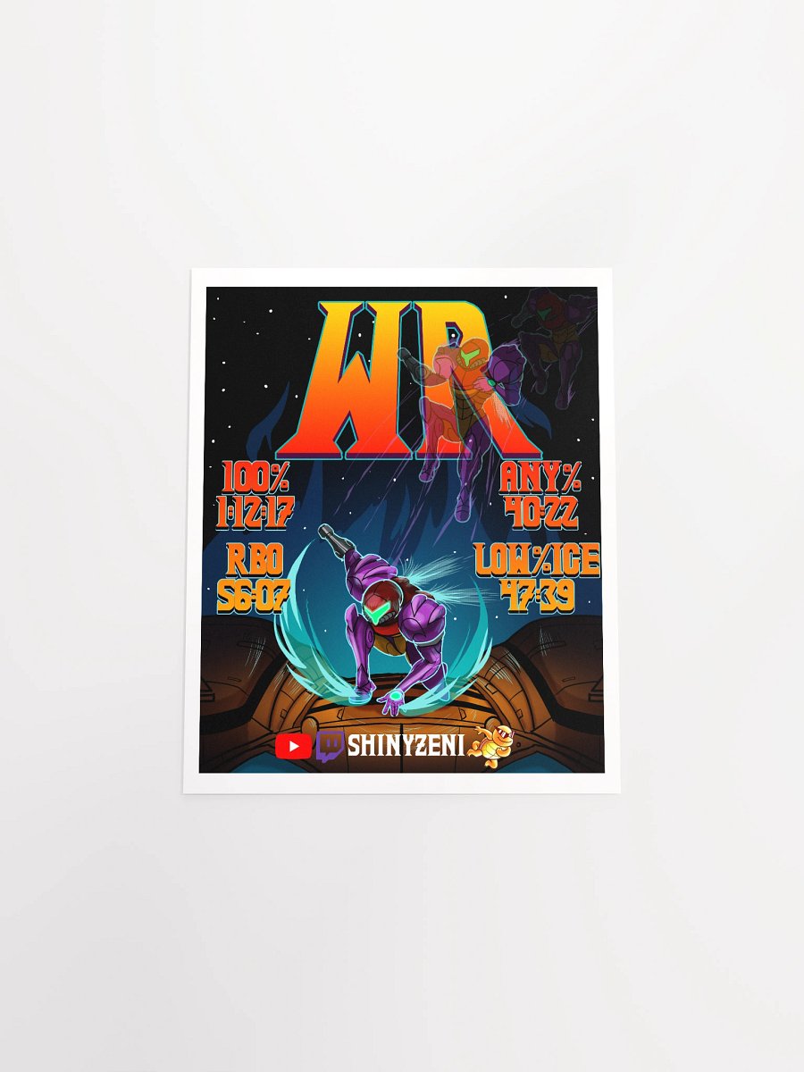 4/4 No Major Glitches World Records Illustration Poster product image (13)
