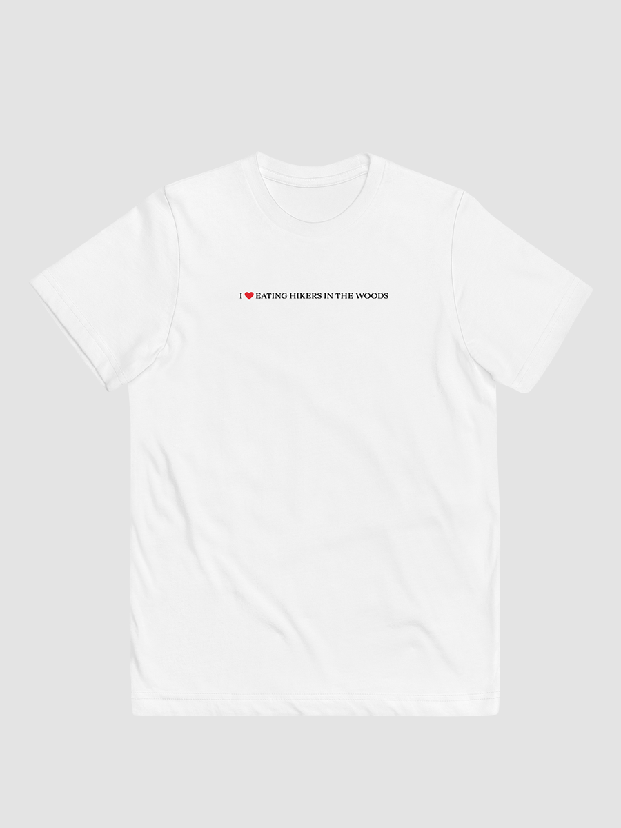 'I <3 Eating Hikers In The Woods' Baby T (light colours / colours available) product image (1)