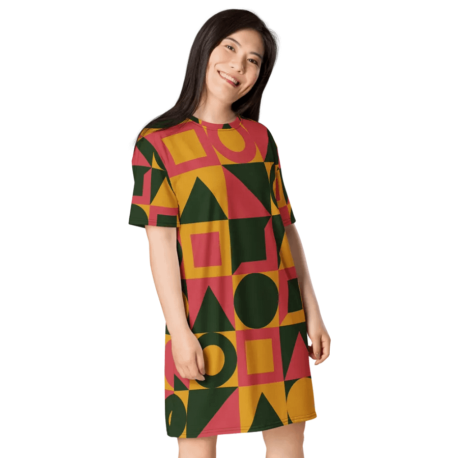 Geometric Galaxy T Shirt Dress product image (6)
