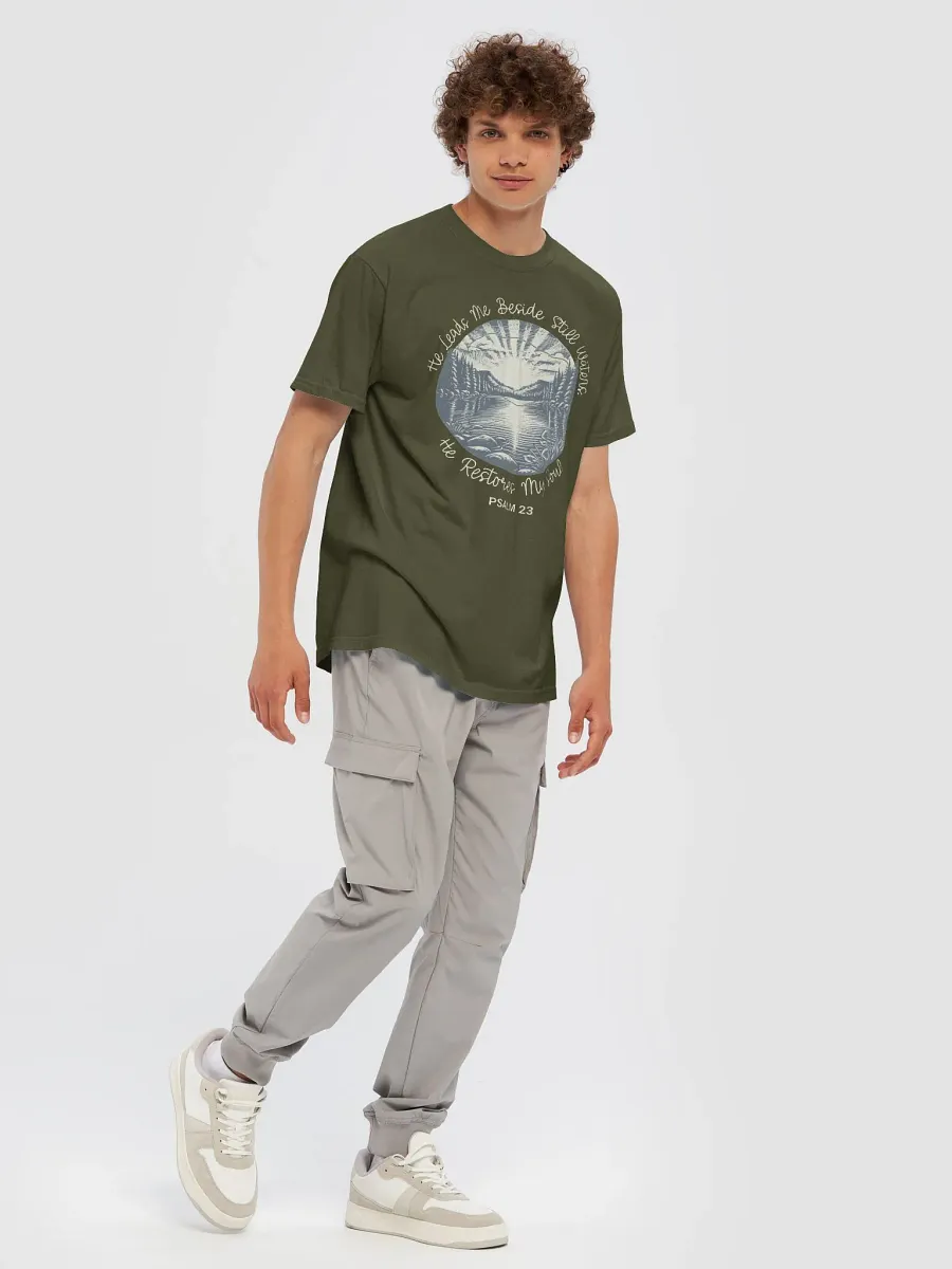 He Leads Me Beside Still Waters Tee product image (7)