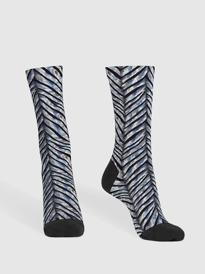 Blue Grey Snake Skin Socks product image (2)