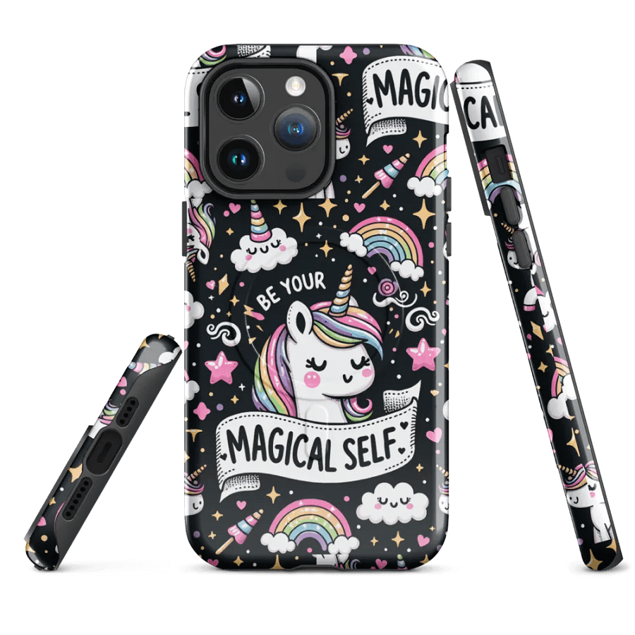 Whimsical Unicorn Magic MagSafe® Tough Case product image (4)