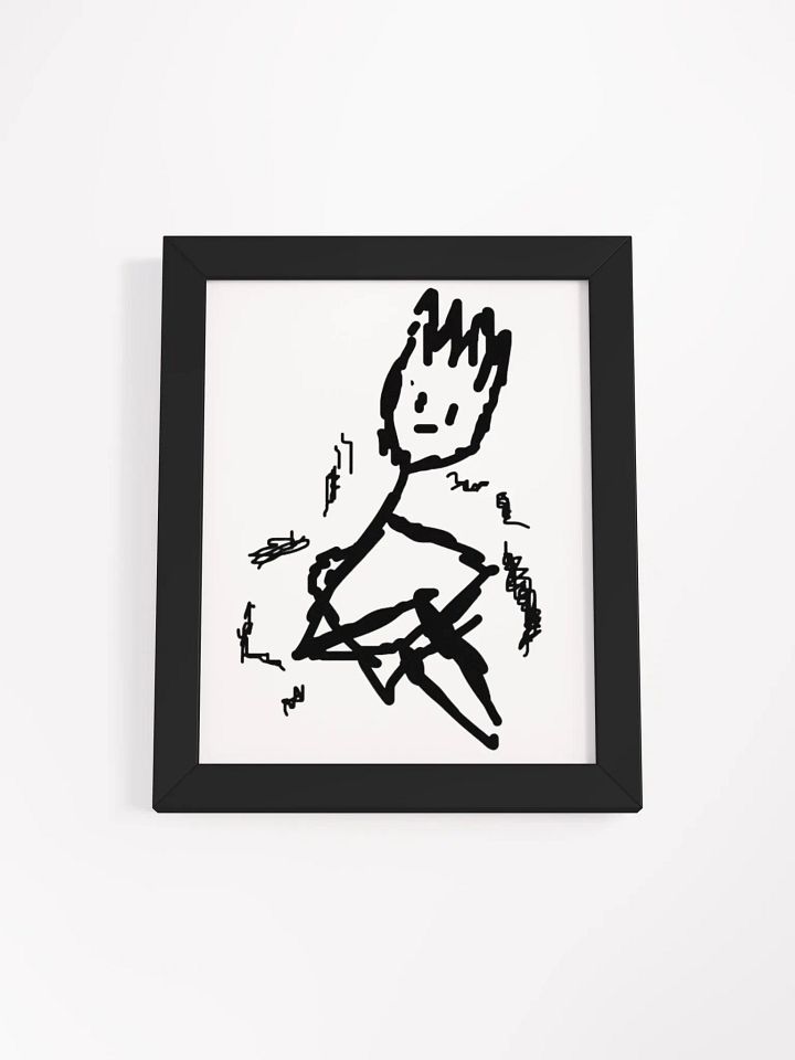 NEVER COMFORTABLE FRAMED POSTER - V.2 product image (1)