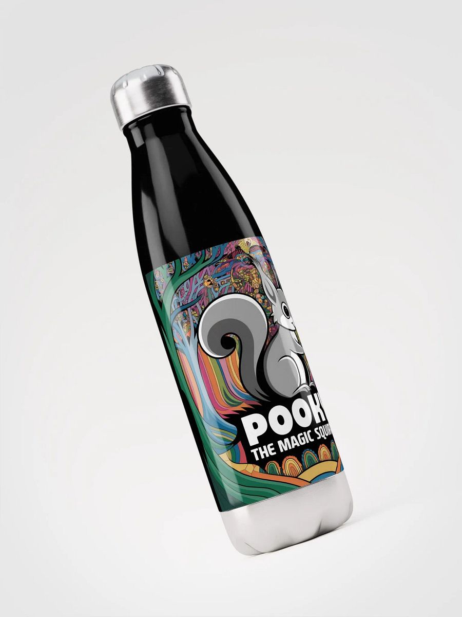 Black Water Bottle: Pooky, the Magic Squirrel product image (3)