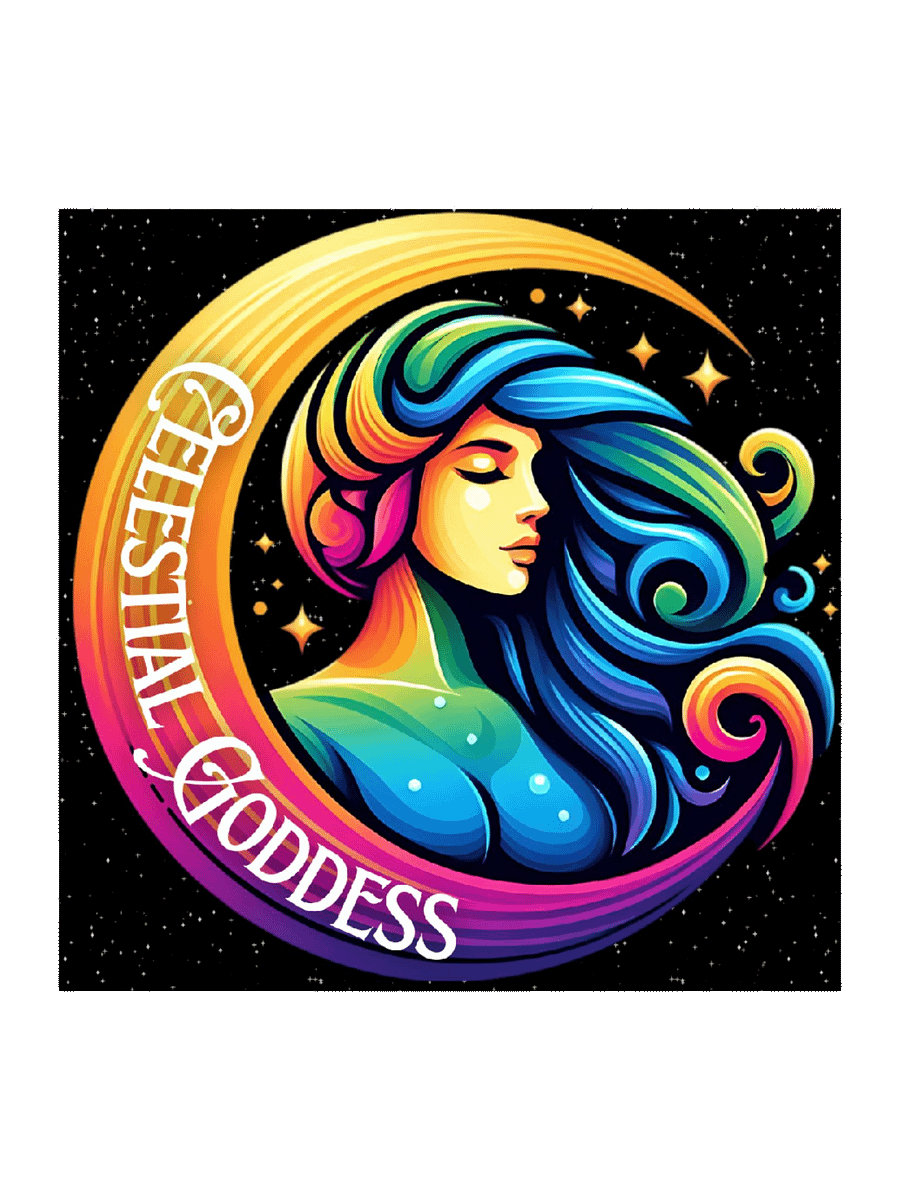 Celestial Crescent Moon Stickers product image (1)