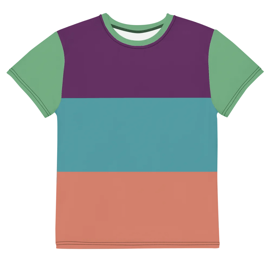 Cool Multicolor Youth Crew Neck Tee product image (10)