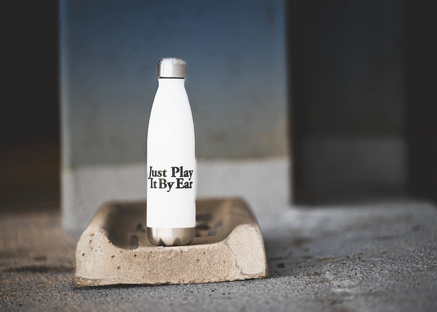 Just Play It By Ear Water Bottle (White) product image (3)