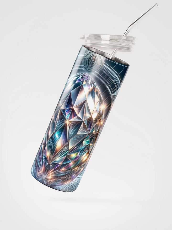 Stainless Steel Tumbler: Celestial Crystalline Bloom product image (4)
