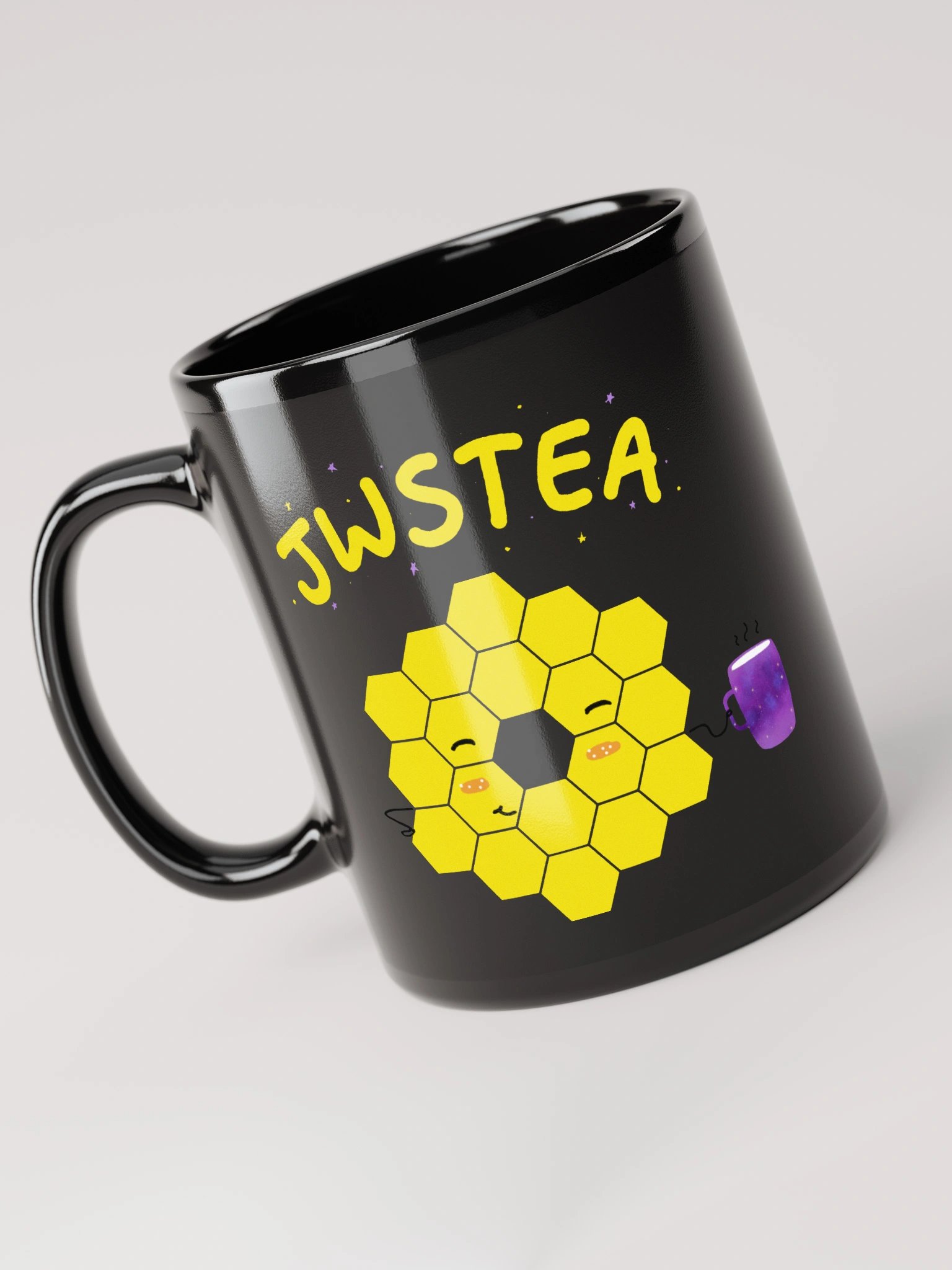 JWSTea Face Black Mug product image (5)