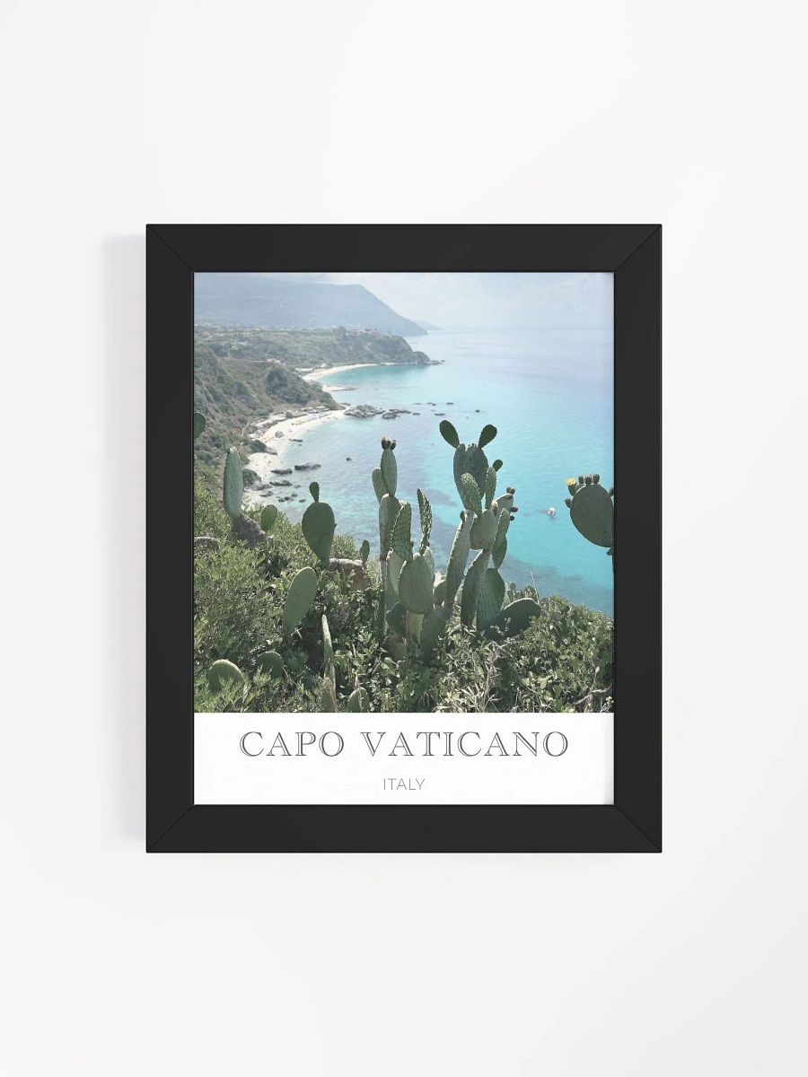 Capo Vaticano Calabria - Framed High-Quality Matte Poster product image (15)