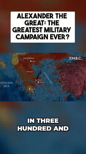 Alexander the Great: The Greatest Military Campaign Ever?⁠
⁠
Alexander the Great, a 4th-century BCE Macedonian king, forged a...