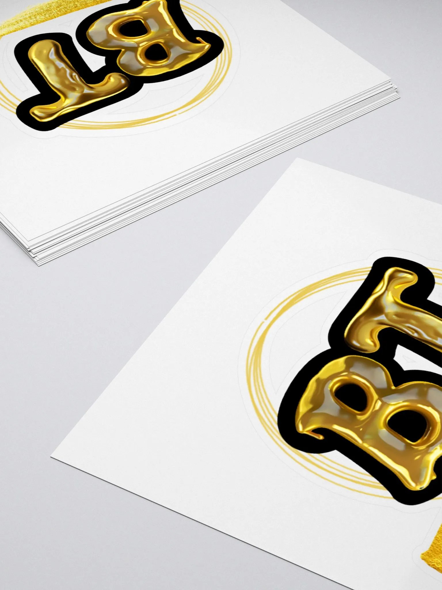 Golden BT Emblem Kiss Cut Stickers product image (4)