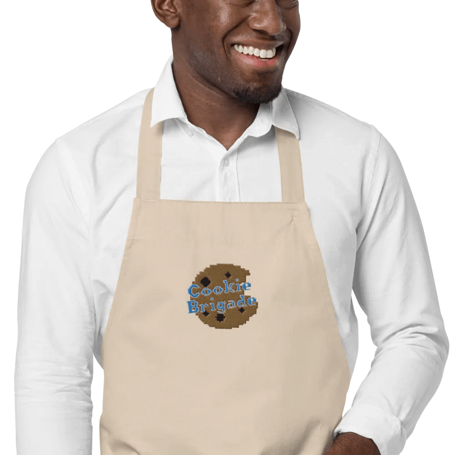 Cookie Brigade Logo Embroidered Organic Apron product image (16)