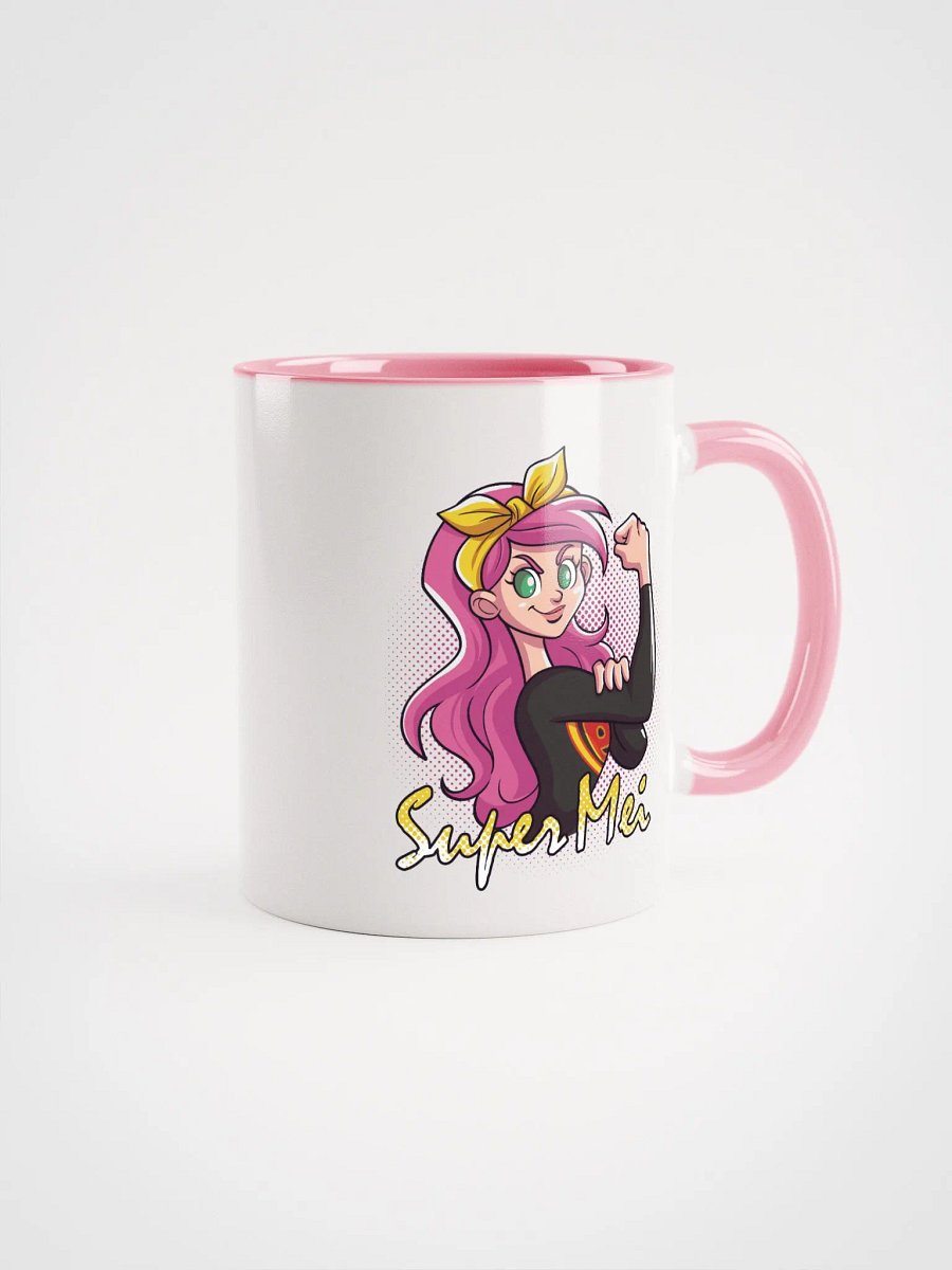 CANECA BRANCA ROSA SUPER MEI FORÇA product image (1)