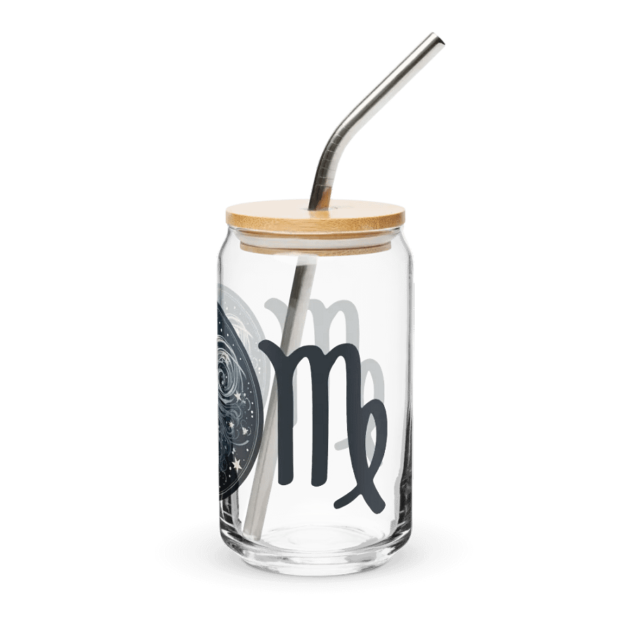 Virgo Zodiac Glass Can Sipper product image (4)