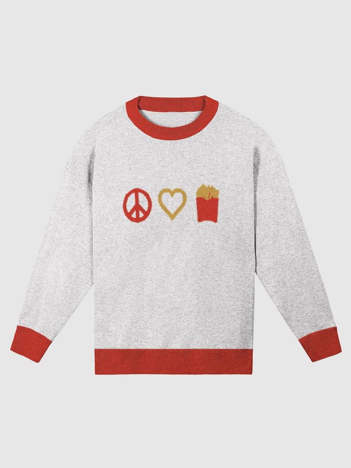 Peace Love & McDs Fries Knit Sweater product image (1)