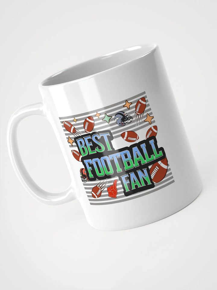 Best Football Fan Fanatic White Glossy Mug product image (2)