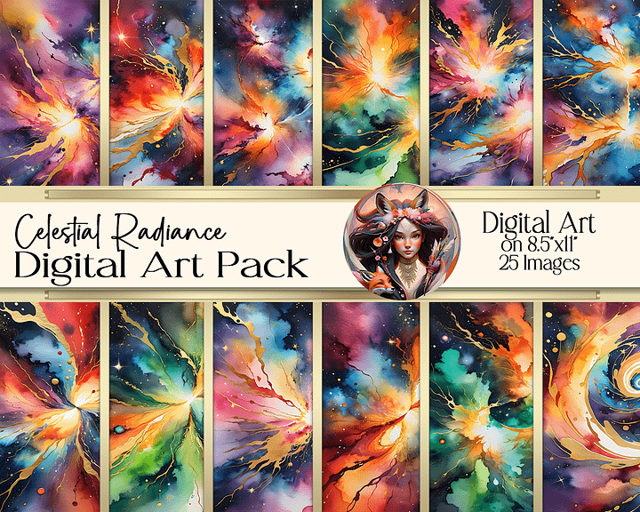 Celestial Radiance Digital Art product image (1)