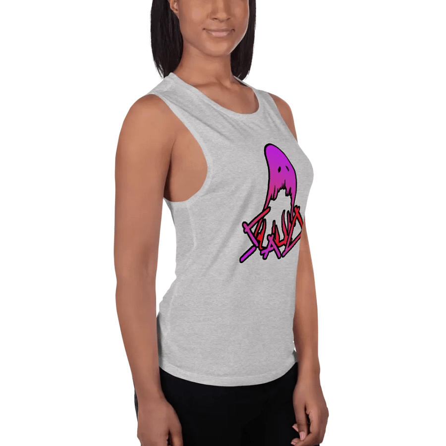 SaD Women's Style Tank Top Big Logo - Purple and Red product image (3)