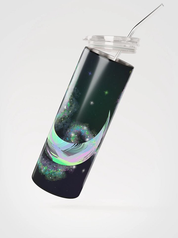 Pastel Moon Stainless Steel Tumbler Cup w/Straw product image (2)